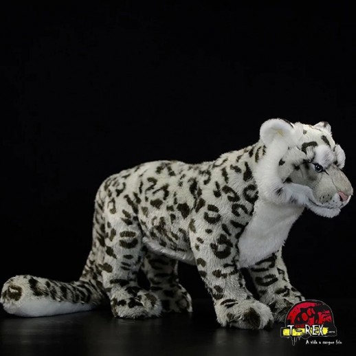 comprar pelúcia de animal exótico leopardo-da-neves 50cm
