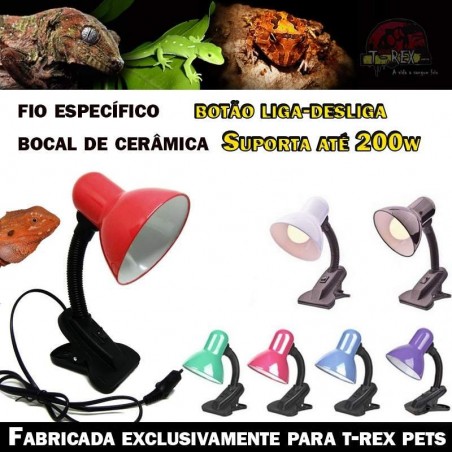 suporte lampada leopard gecko